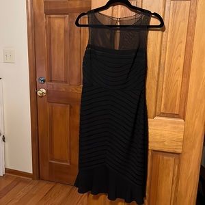 Black Armani Fine Feathers cocktail dress - size 6
